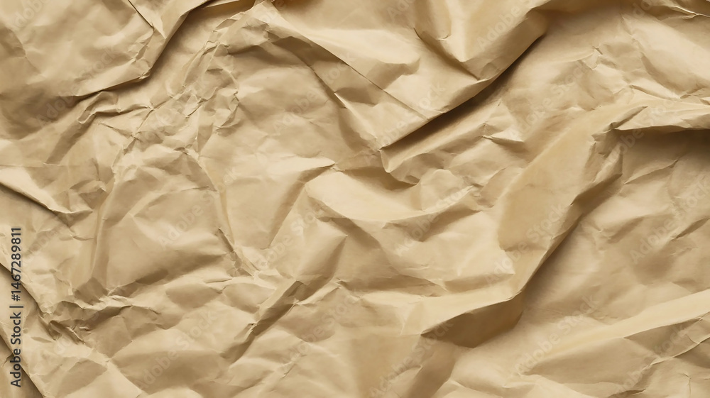 Detailed Wrinkled Beige Paper Background Texture Close Up Detailed Wrinkled Beige Paper Background Texture Close Up