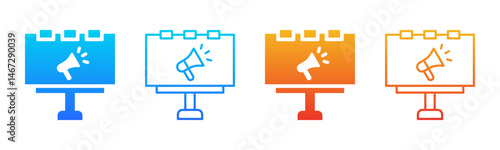 Billboard icon sheet multiple style collection
