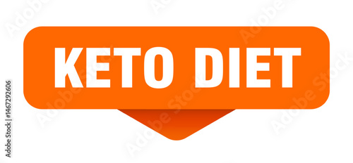 keto diet sticker. keto diet sign on transparent background