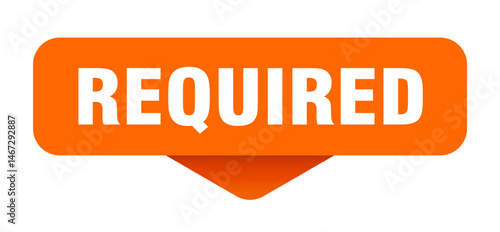 required sticker. required sign on transparent background