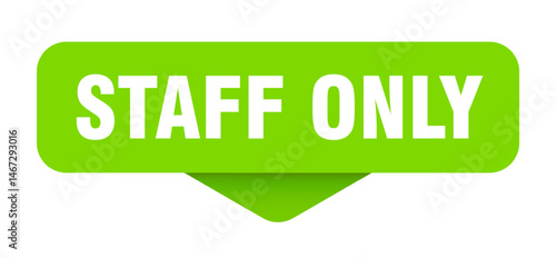 staff only sticker. staff only sign on transparent background