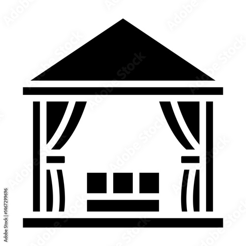 Cabana  Vector Glyph Icon Design