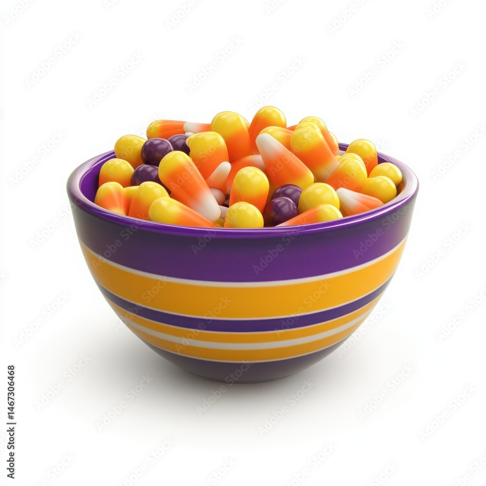 Bowl of halloween candy isolated on white background. for party, treat, or decoration. Bowl of halloween candy isolated on white background. for party, treat, or decoration.