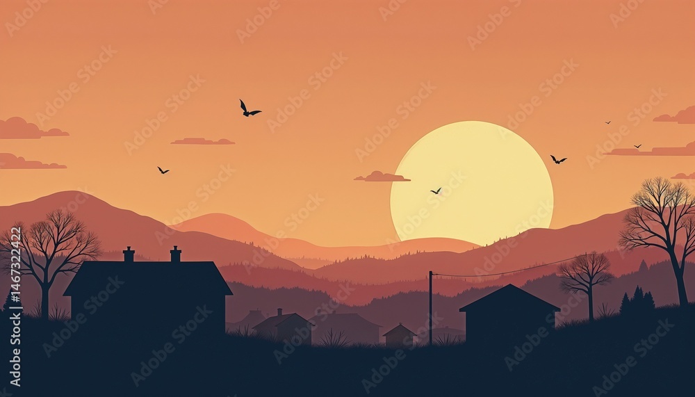 Obraz premium october twilight glow