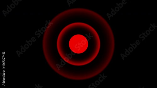 Dot Pulse Red Tactical Target  – Futuristic Map Interface Animation