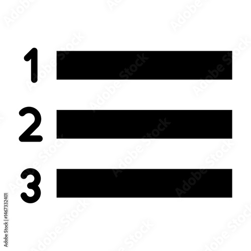 Number  Vector Glyph Icon Design