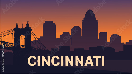 Cincinnati Skyline with River Views