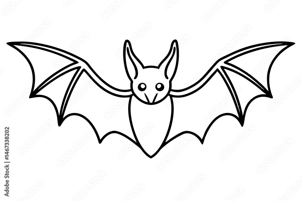 Fototapeta premium Winged Night Linework