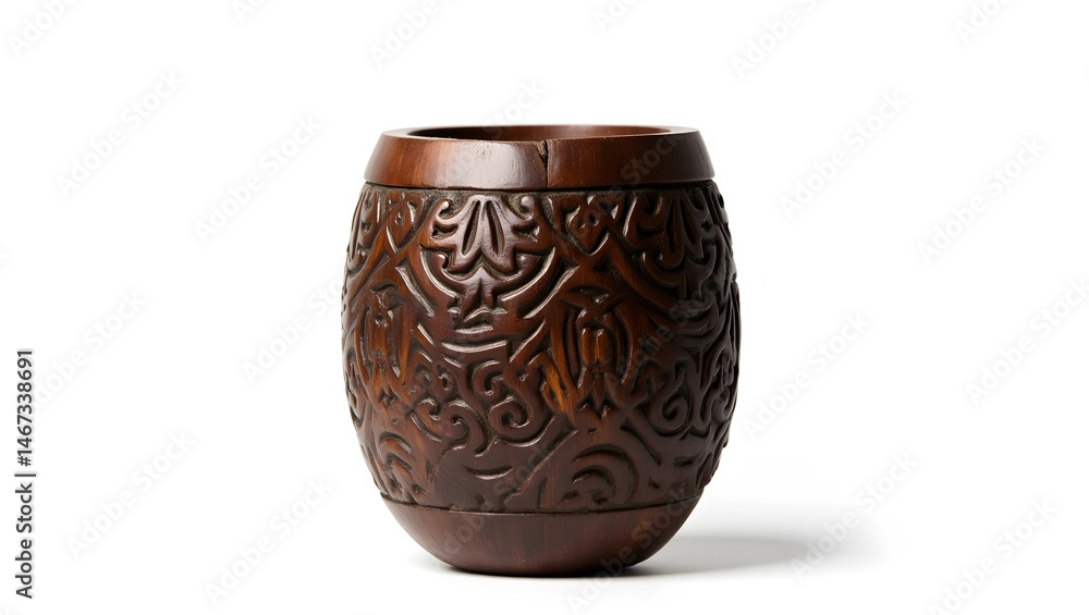 Indonesian Coconut Grater Carved from Wood – Isolated Indonesian Coconut Grater Carved from Wood – Isolated