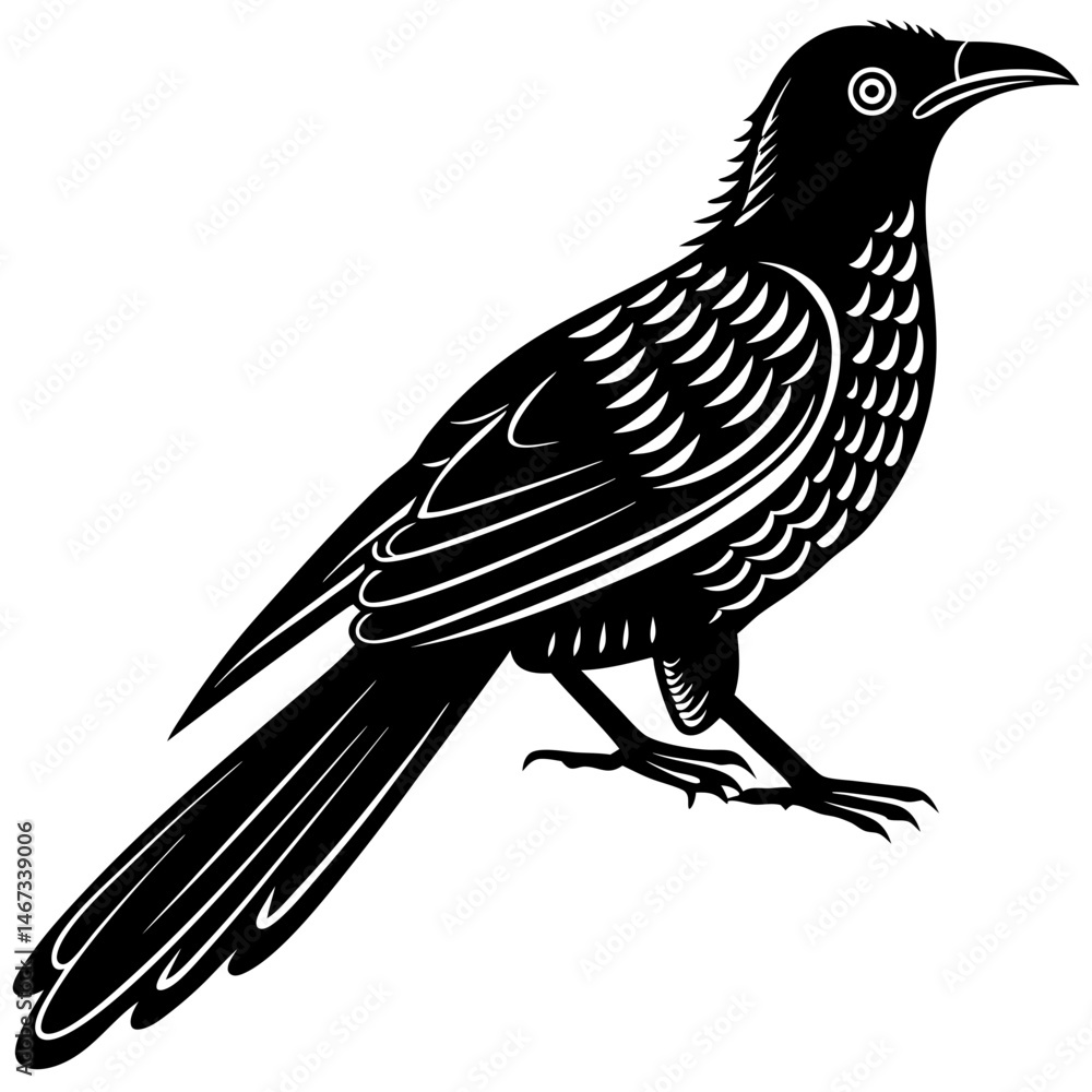 Obraz premium koel bird silhouette