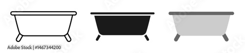 bathtub shower icon