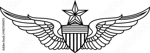 US ARMY SENIOR AVIATOR BADGE SVG FILE