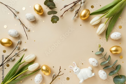Free photo of Christmas and new year festive background with golden stars and gilded ribbons	