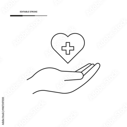 Charity and Donation Icon Vector Design.