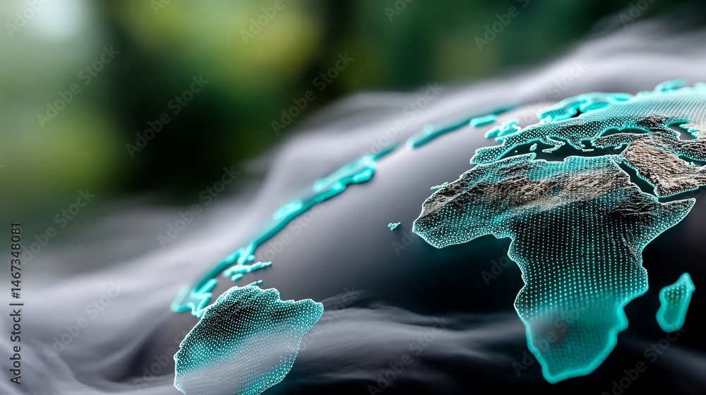 Global digital map in smoky environment