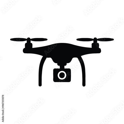 drone silhouette vector