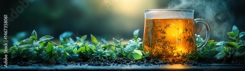 Aromatic Tea with Fresh Herbs