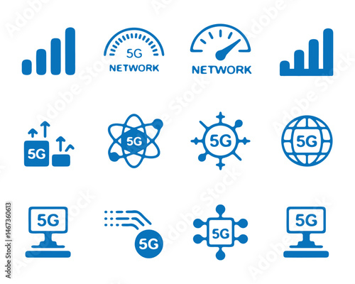 Collection of 5G Network Technology Icons