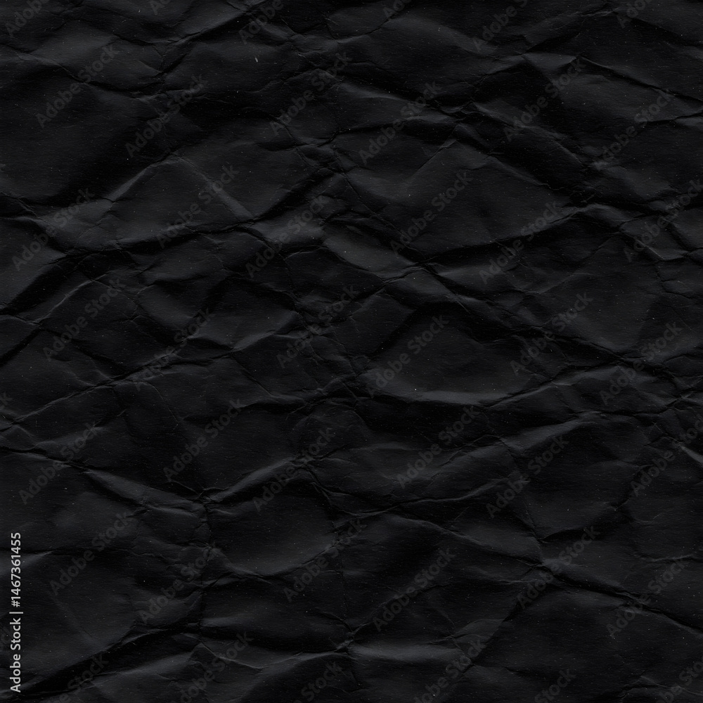Ragged crumpled dark black paper texture background. Ragged crumpled dark black paper texture background.