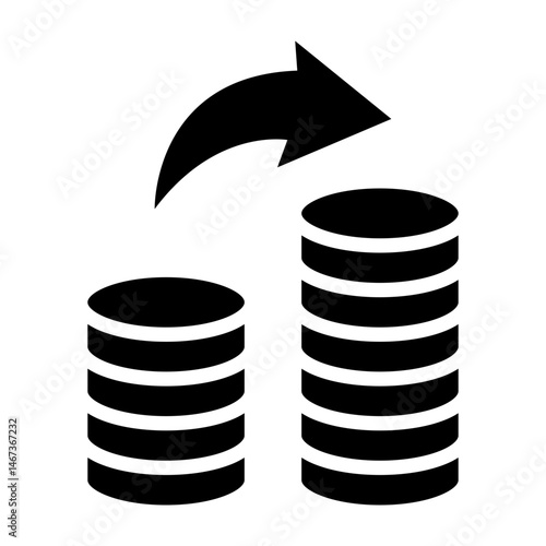 Income    Vector Glyph Icon Design