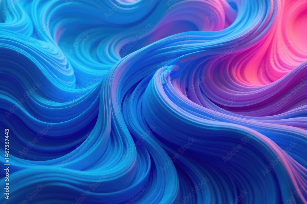 Fototapeta premium Abstract blue swirls, mesmerizing fluid motion, vibrant color gradient Background texture, design element , blue, navy