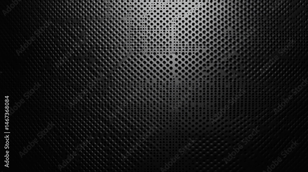 Abstract dark gray textured background with dotted pattern and spotlight. Abstract dark gray textured background with dotted pattern and spotlight.