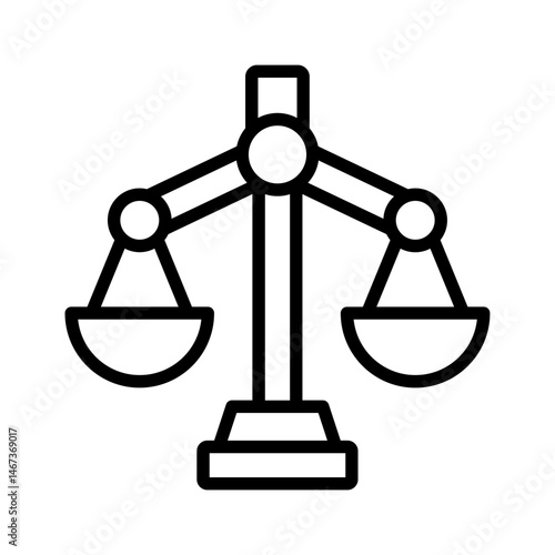 Obraz na płótnie justice scale icon w salonie