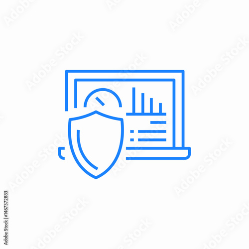secure email communication icon sign vector