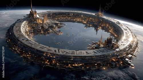 Fototapeta Naklejka Na Ścianę i Meble -  Orbital Megastructures