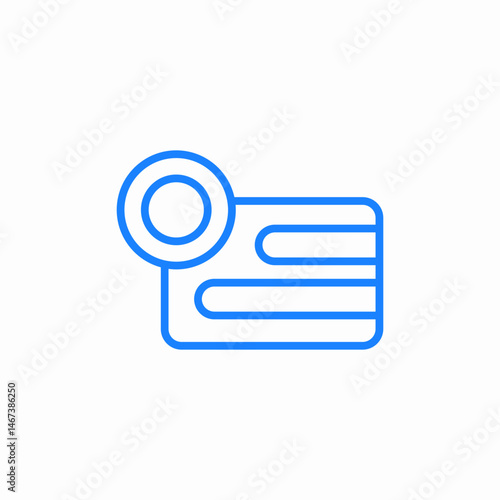 video camera record icon sign vector