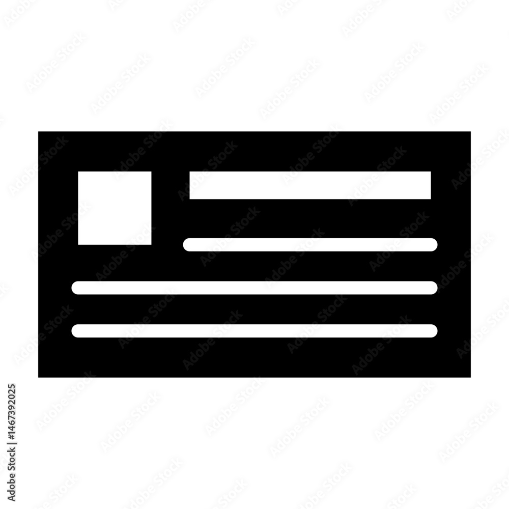 Id Card Vector Glyph Icon Design Id Card Vector Glyph Icon Design