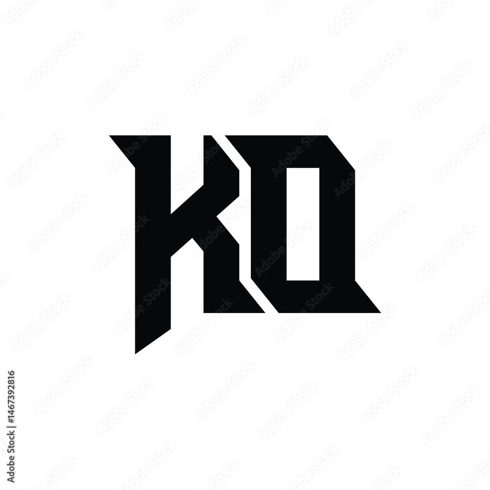 KO monogram logo design letter text name symbol monochrome logotype alphabet character simple logo KO monogram logo design letter text name symbol monochrome logotype alphabet character simple logo