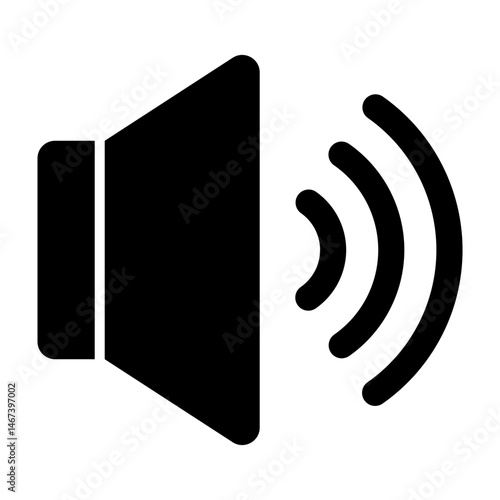 Volume  Vector Glyph Icon Design