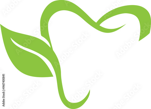 Eco-Friendly Green Dental Care Logo