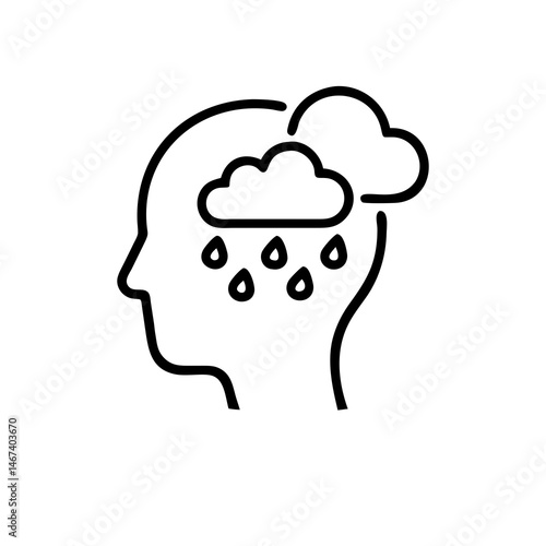 Dealing With Depression Mental Health Brain Fog Rainy Thoughts