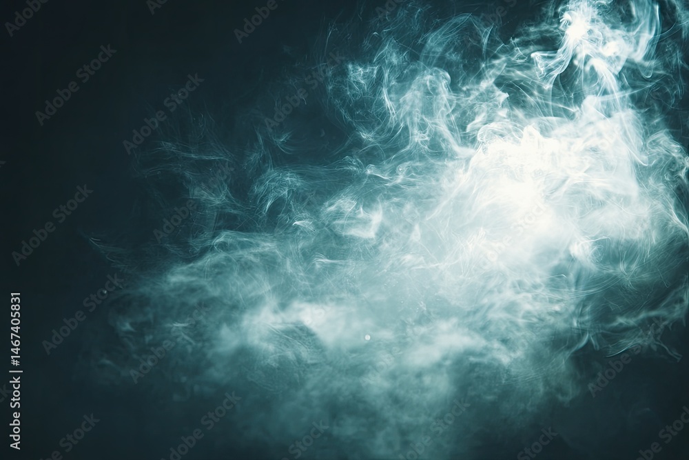 Smoky teal abstract background Smoky teal abstract background