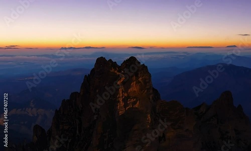 Wallpaper Mural Sunrise Timelapse Mountain Peak Torontodigital.ca