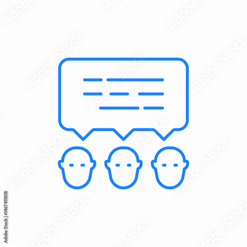 team feedback icon sign vector