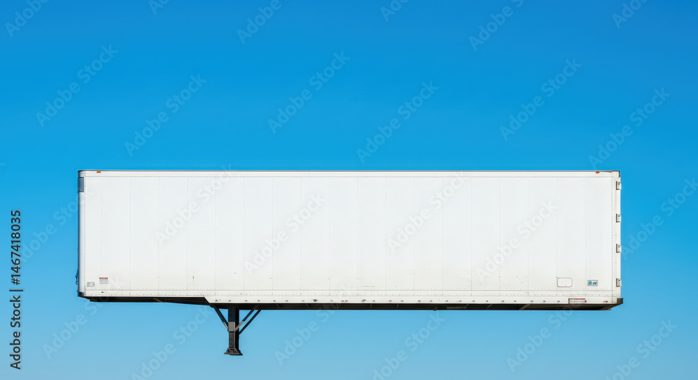 Obraz premium White rectangular technical object