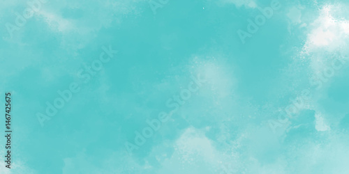 Tableau sur toile Abstract Bluesky Water color background, Illustration, texture for design Abstra