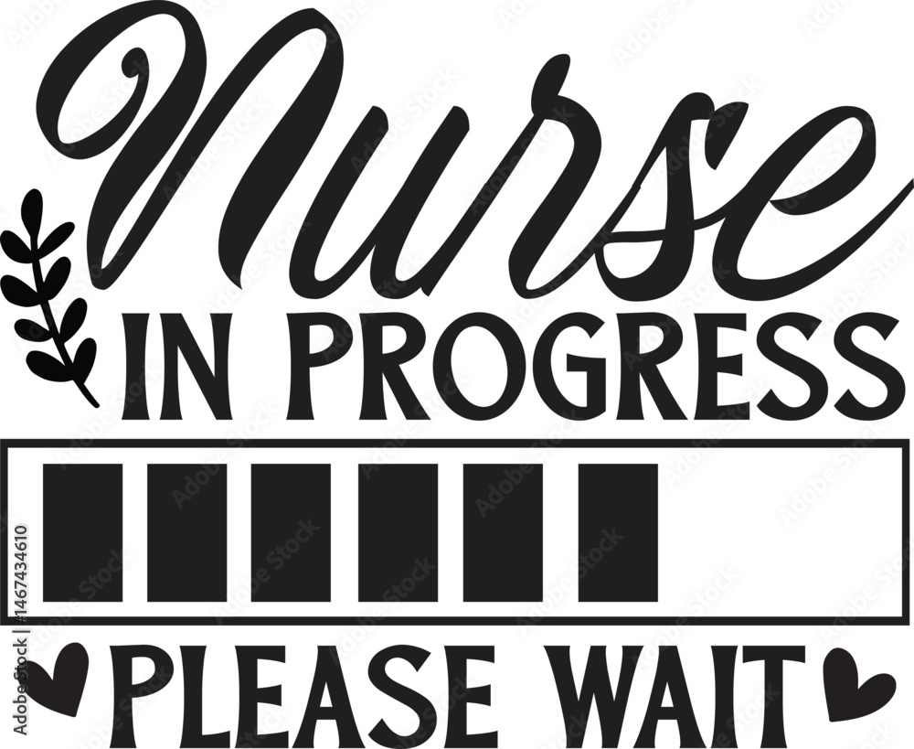 Obraz premium Nurse in progress please with