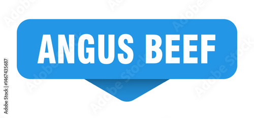 angus beef sticker. angus beef sign on transparent background