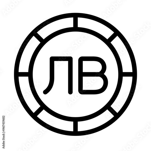 Bulgarian Lev Currency Symbol Icon