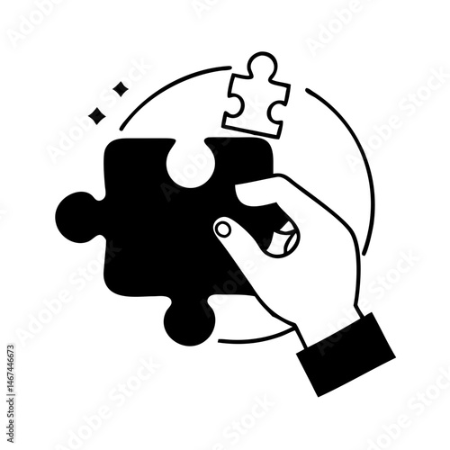 Solving the puzzle representing teamwork, cooperation, and strategic problem solving approach