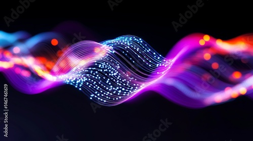 Abstract swirling, vibrant energy