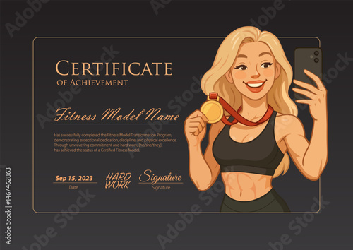 Fitness Model Achievement Certificate