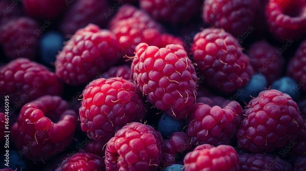 Fresh Raspberries and Blueberries Fresh Raspberries and Blueberries