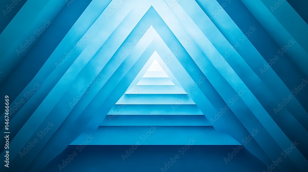 Obraz premium Abstract geometric pathway