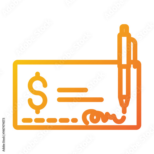 Check with Dollar Sign Icon
