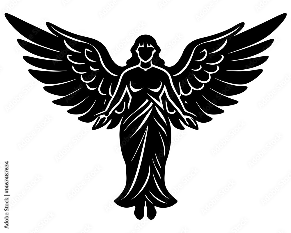 Fototapeta premium angel with wings